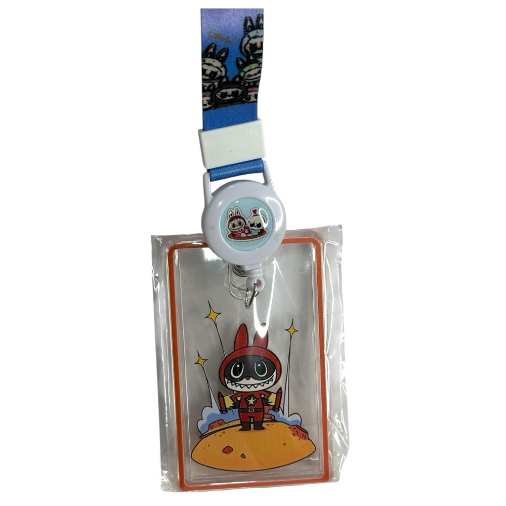 Labubu The Monsters Rocket 🚀 Badge Holder & ID Lanyards